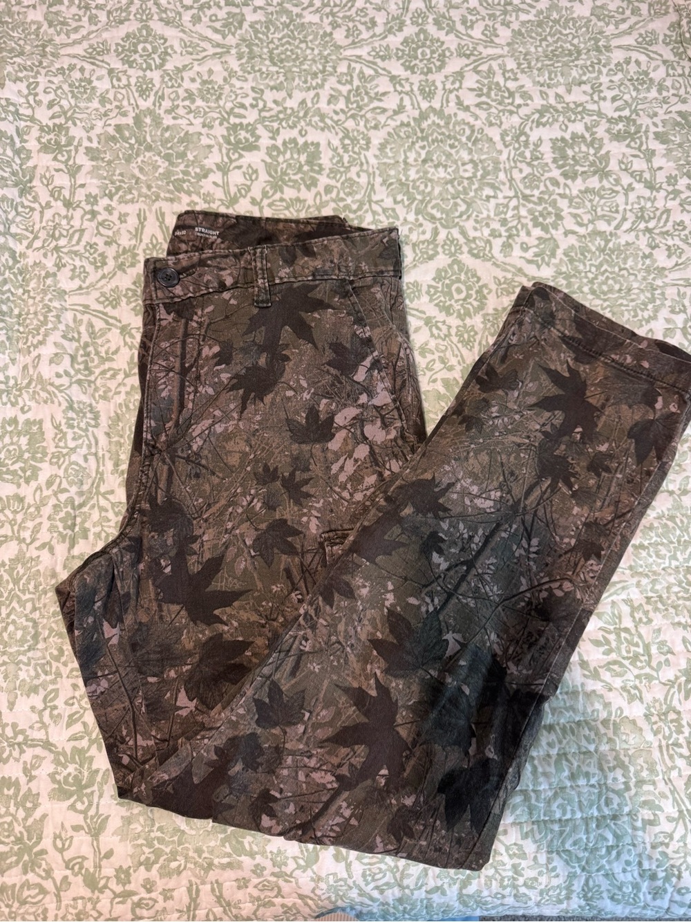 Vintage Camouflage Straight Leg Pant
